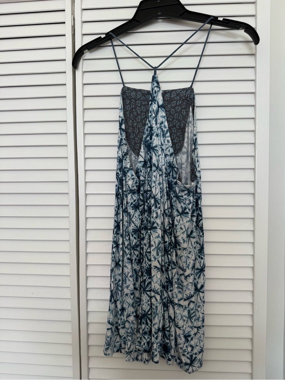 Anthropologie Multi Blue Halter Neck Top - Picture 2 of 3